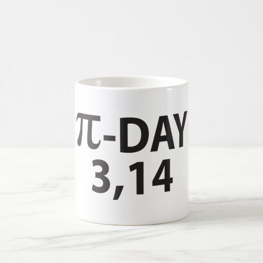 Pi Nummer als Pi-Tag Kaffeetasse (Mittel)