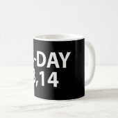 Pi Nummer als Pi-Tag Kaffeetasse (VorderseiteRechts)
