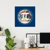 Pi Nummer auf Erden | Math Poster (Heimbüro)