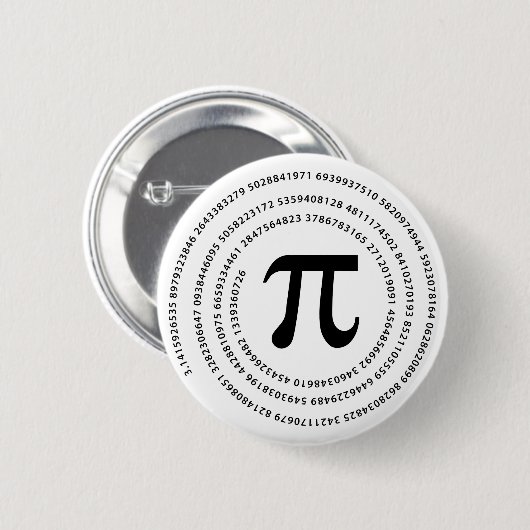 Pi-Nummer-Design Button (Vorne & Hinten)