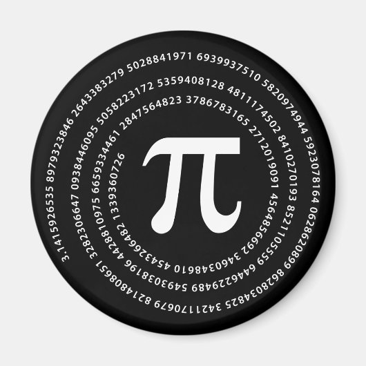 Pi-Nummer-Design Magnet (Vorne)