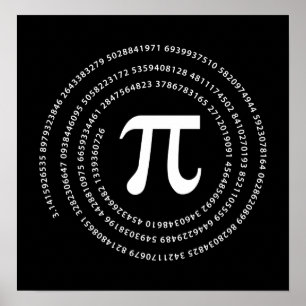 Pi-Nummer-Design Poster