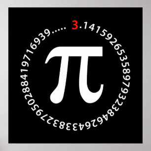 Pi-Nummer-Design Poster