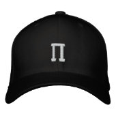 Pi-Nummer-Symbol Bestickte Baseballkappe (Vorderseite)