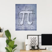 Pi Nummer Zeichnend Poster (Heimbüro)