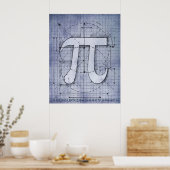 Pi Nummer Zeichnend Poster (Küche)