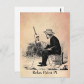 Pi-Nummernzeichnung Postkarte (Vorne/Hinten)