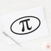 Pi-Oval-Aufkleber Ovaler Aufkleber (Umschlag)