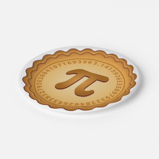 Pi Paper-Teller für PIE Pappteller (Schrägansicht)
