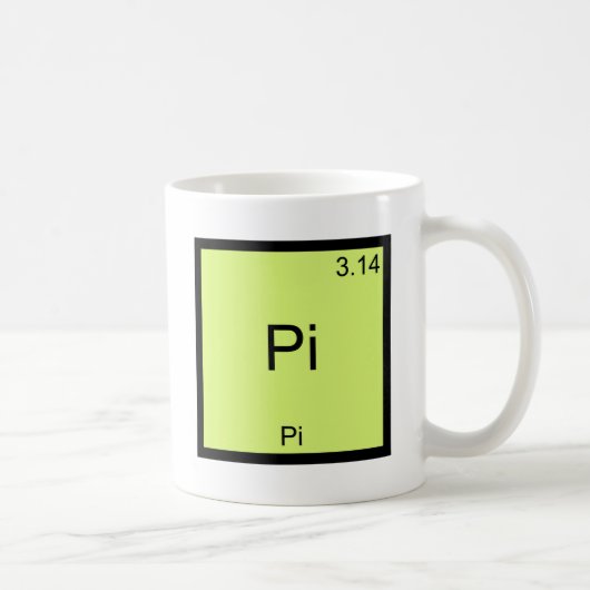 Pi - Pi Funny Math Element Chemistry T - Shirt Kaffeetasse (Rechts)