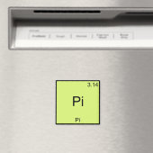 Pi - Pi Funny Math Element Chemistry T - Shirt Magnet (In Situ (Geschirrspüler))