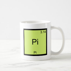 Pi - Pi Lustiges Mathe-Element Chemie T-Shirt Kaffeetasse