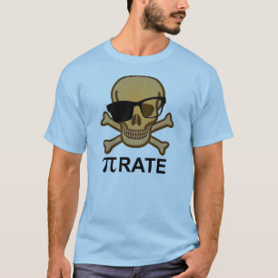Pi Pirat Lustiges Mathe Geometrie T-Shirt Nerd Gee