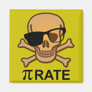 Pi Pirate Funny Math Geometry Kühlschrankmagnet Ne