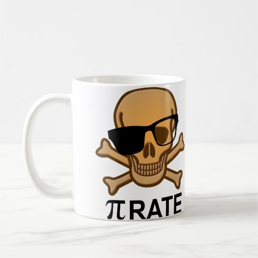 Pi Pirate Funny Math Geometry Tasse Geek Nerd (Links)