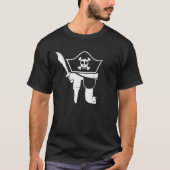 Pi Pirate Mathematische Mathematik Lehrer Student T-Shirt (Vorderseite)