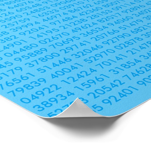 Pi Poster (Ecke)