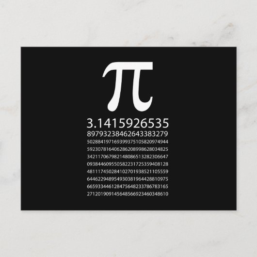 Pi Postkarte (Vorderseite)