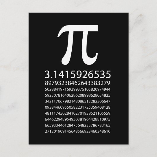 Pi Postkarte (Vorderseite)