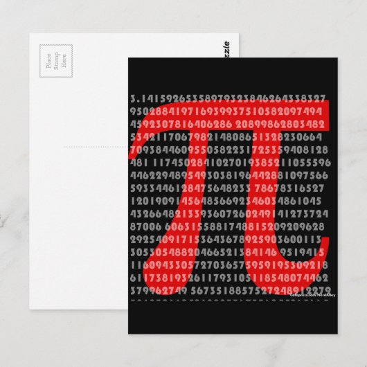 Pi Postkarte (Vorne/Hinten)