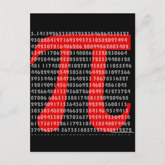 Pi Postkarte (Vorderseite)