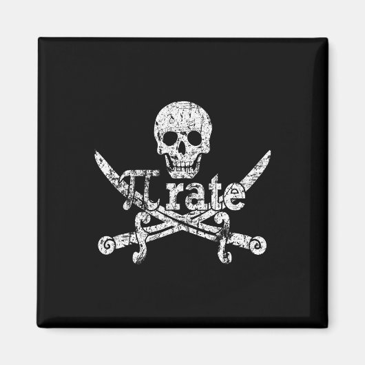 Pi Rate März 14 Pirate 3.14 Sonnenmathematik gestö Magnet (Vorne)