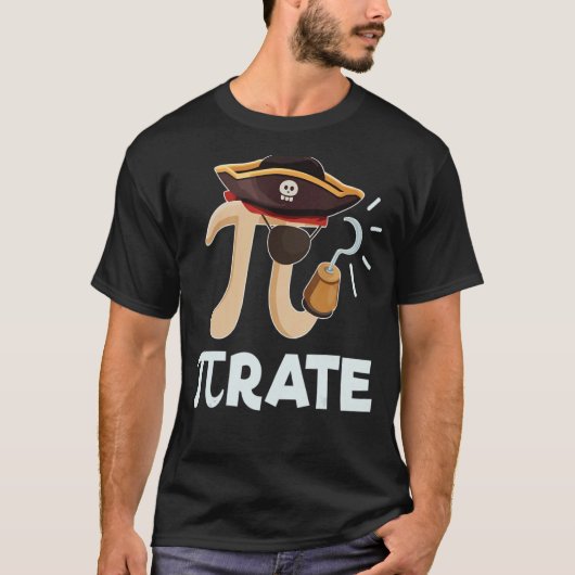 Pi Rate Pi Day Mathematikerin Maek Geek Pirate T-Shirt (Vorderseite)