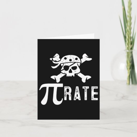 Pi Rate Pi Day Pi Pirate Mathematiker Lehrer Stude Karte (Vorderseite)