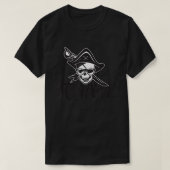 Pi rate pirate Funny Mah Nerd Skull T-Shirt (Design vorne)
