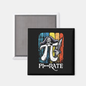 Pi Rate Pirate Pi Day Mathematik Lehrer Ret. Magnet (Vorderseite/Rückseite)