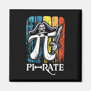 Pi Rate Pirate Pi Day Mathematik Lehrer Ret. Magnet