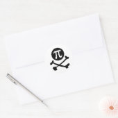 Pi-Rate Runder Aufkleber (Umschlag)