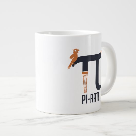Pi-Rate-Symbol Jumbo-Tasse (Vorderseite Rechts)