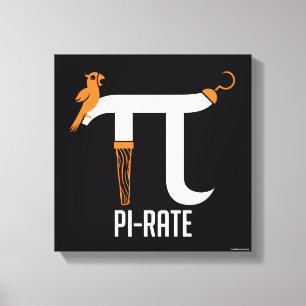Pi-Rate-Symbol Leinwanddruck