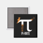 Pi-Rate-Symbol Magnet (Vorderseite/Rückseite)