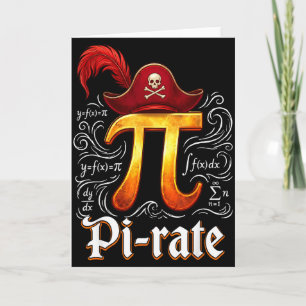 Pi Rate Wissenschaft Student Mathematik Lehrer Lus Karte