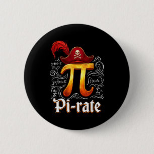 Pi-Rate-Wissenschaftsstudent Mathematiklehrer Lust Button