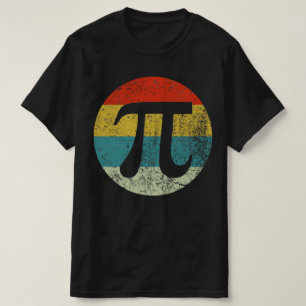pi retro Vintage Silhouette 70er T-Shirt