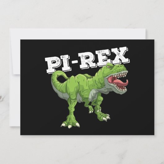 Pi Rex Day Dinosaur Mathematik Einladung (Vorderseite)
