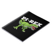 Pi Rex Day Dinosaur Mathematik Notizblock (Linke Seite)
