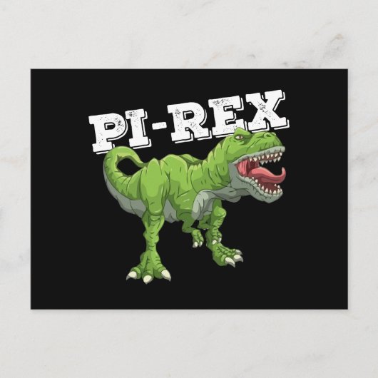 Pi Rex Day Dinosaur Mathematik Postkarte (Vorderseite)