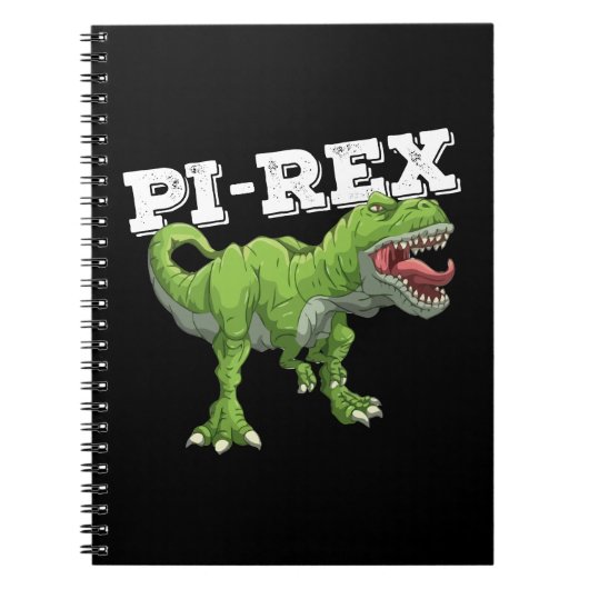 Pi Rex Tag Dinosaur Mathematik Mathematik Notizblock (Vorderseite)