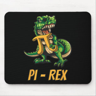 Pi-rex Tyrannosaurus Dinosaur Dino Pi-Tag Mathemat Mousepad