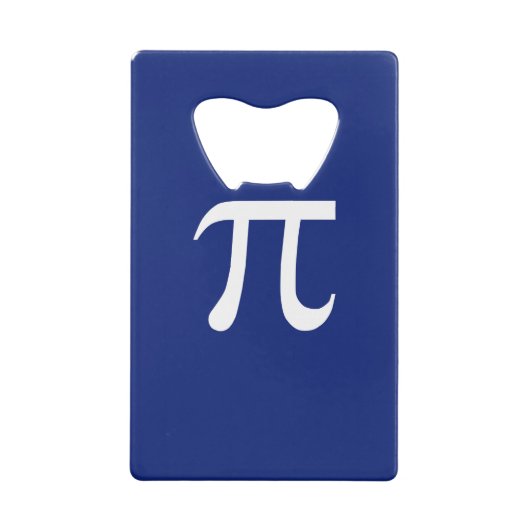 Pi Ring on Navy Blue Geldbeutel Flaschenöffner (Rückseite)