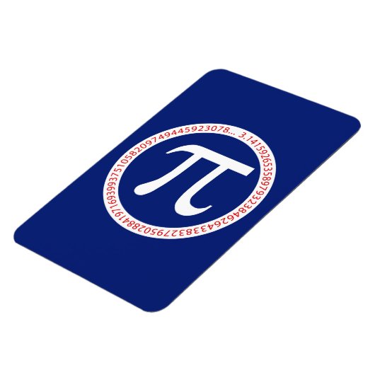 Pi Ring on Navy Blue Magnet (Linke Seite)