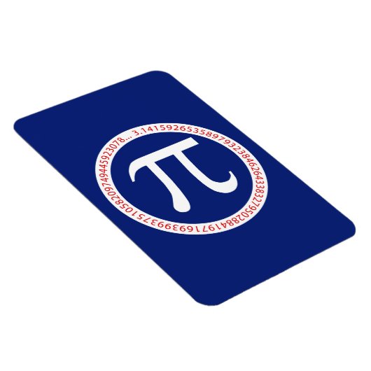 Pi Ring on Navy Blue Magnet (Rechte Seite)