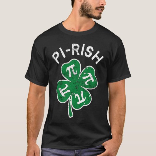 Pi rish Lucky C St Patrick's Day Distress T-Shirt (Vorderseite)