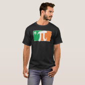 Pi Rish St Patrick's Day Irish Flag C Distressed T-Shirt (Vorne ganz)