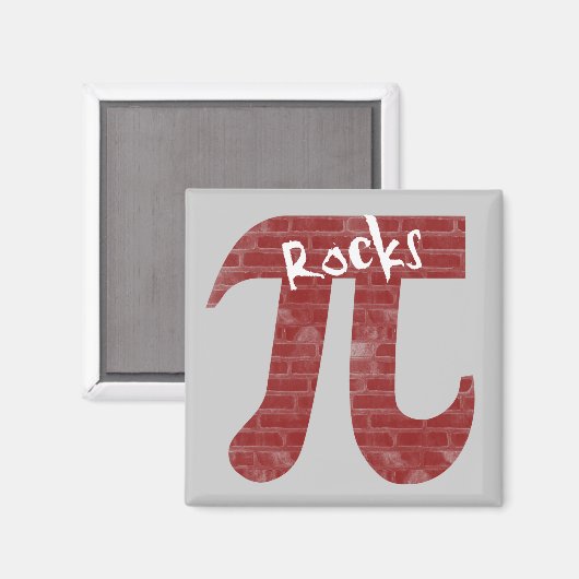 Pi Rocks Magnet (Vorderseite/Rückseite)