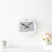 Pi Round Clock Runde Wanduhr (Zuhause)